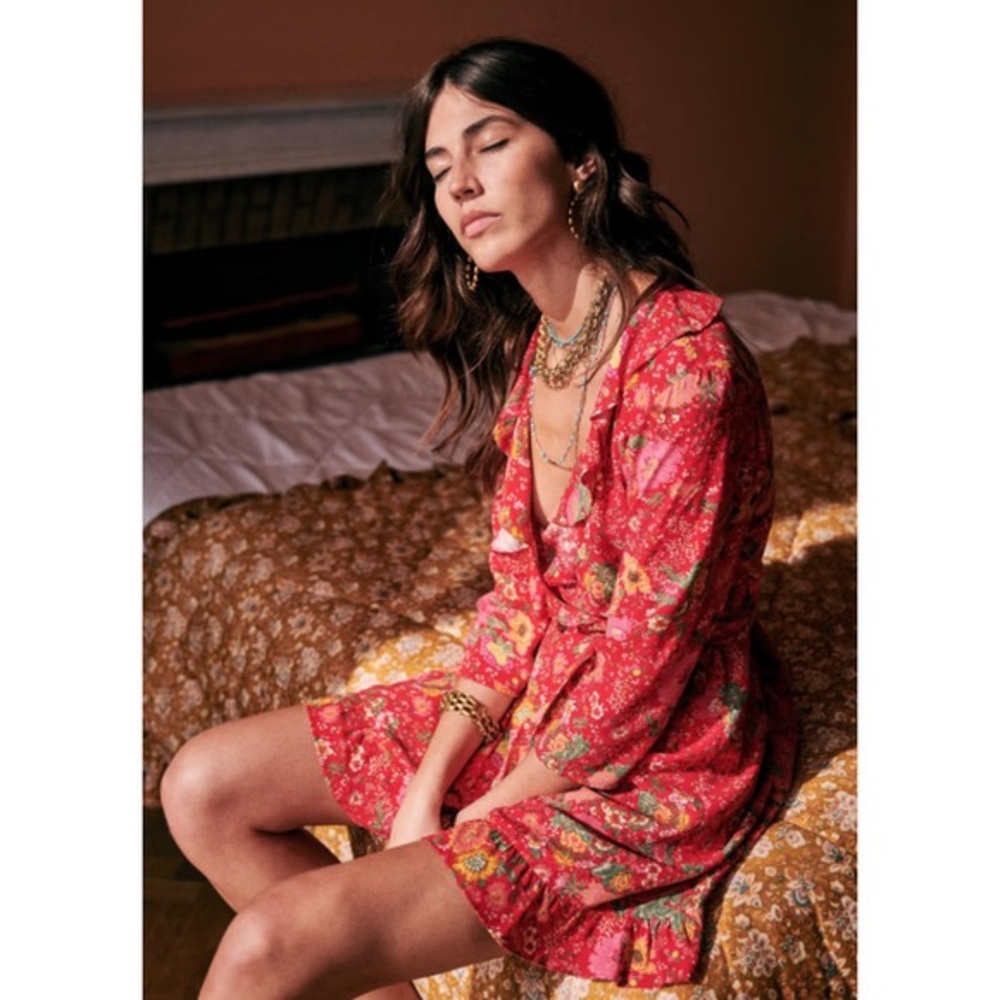 Sézane Asianne Dress EUC Sz 36 US Small